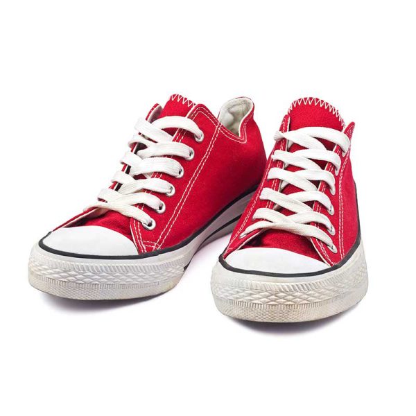 sneakers vintage rouge