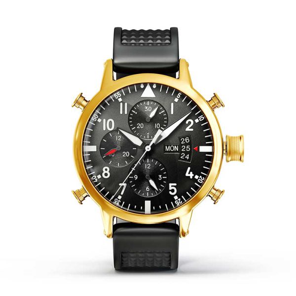 montre rim gold watch